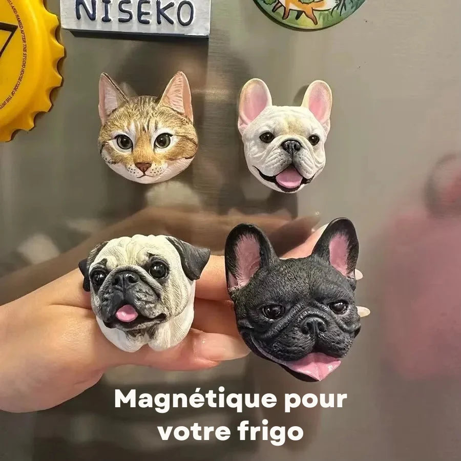 Figurine Animale 3D Magnétique Personnalisée - Univers des Animaux
