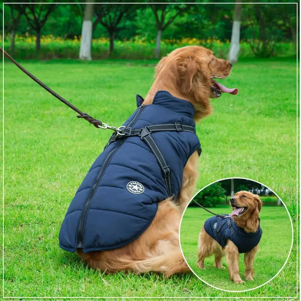 MANTEAU POUR CHIEN AVEC HARNAIS INTÉGRÉ - Elixirios