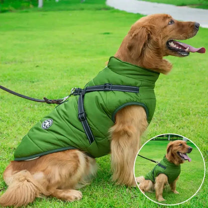 MANTEAU POUR CHIEN AVEC HARNAIS INTÉGRÉ - Elixirios